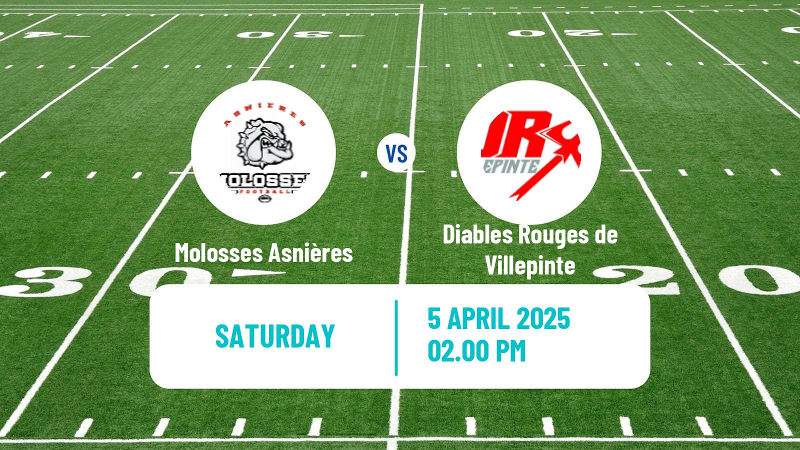 American football French Championnat Elite American Football Molosses Asnières - Diables Rouges de Villepinte