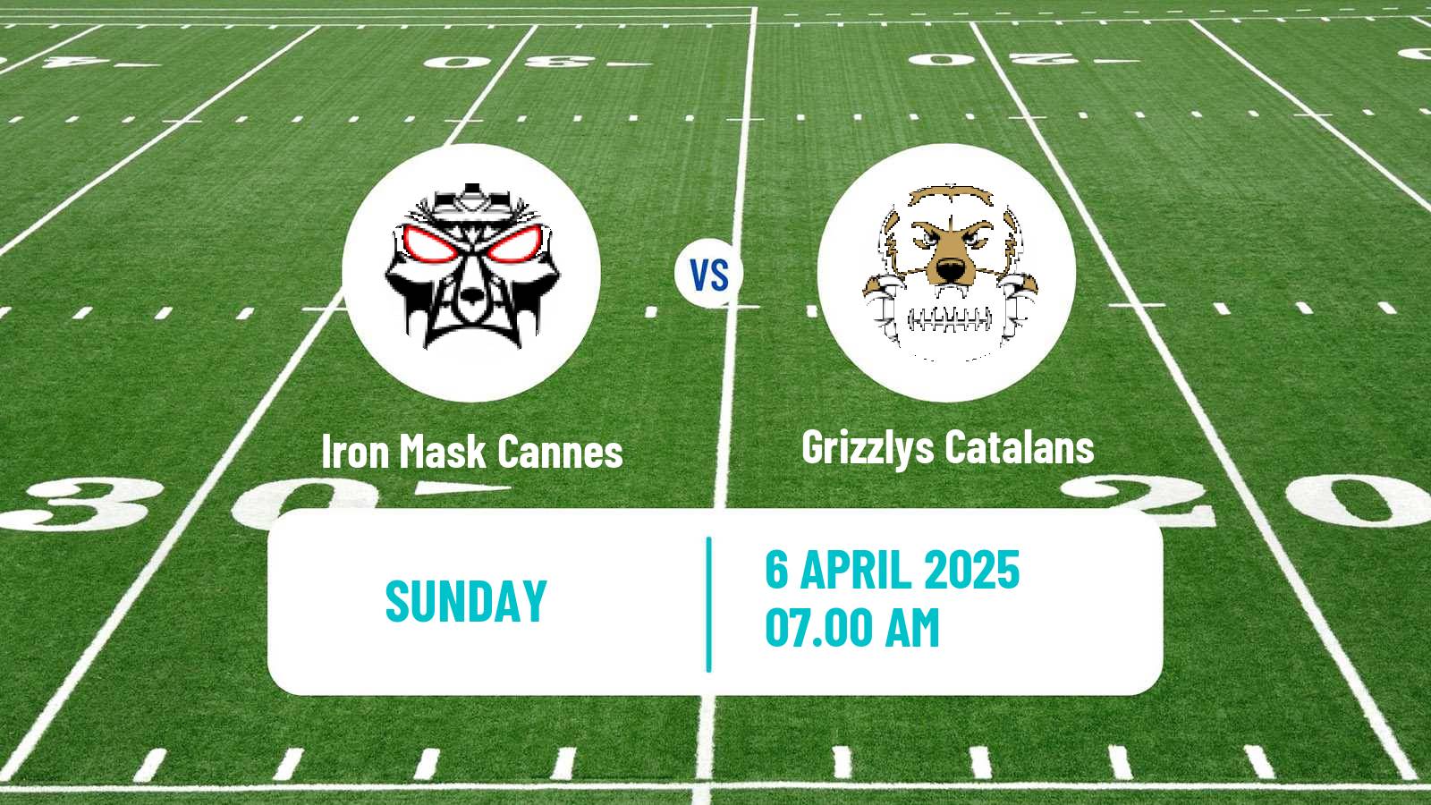 American football French Championnat Elite American Football Iron Mask Cannes - Grizzlys Catalans