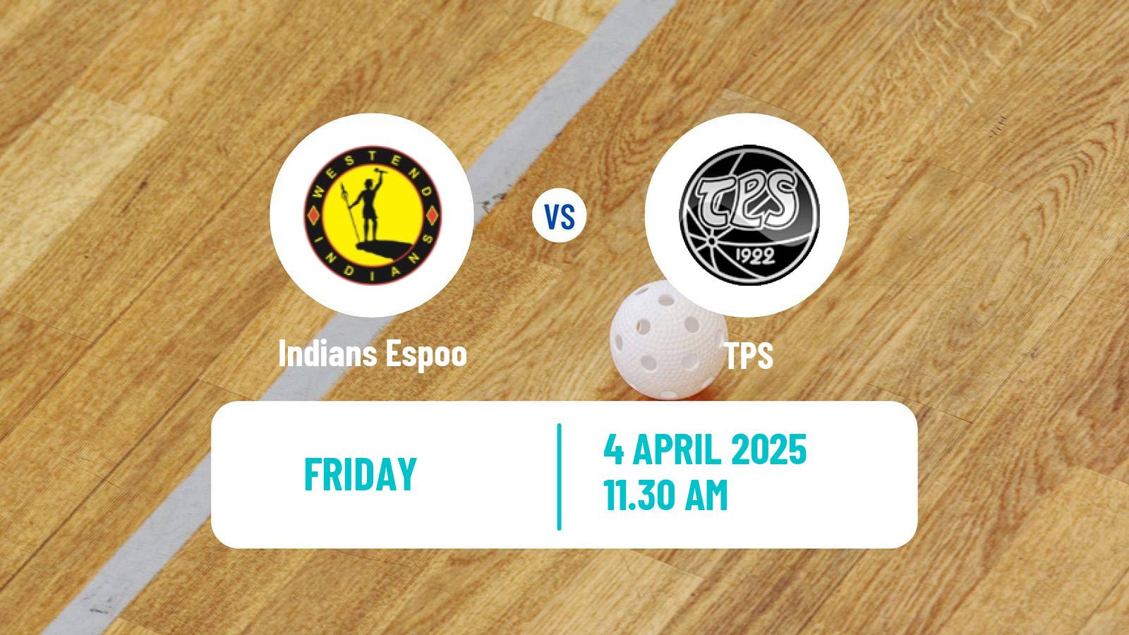 Floorball Finnish F-Liiga Indians Espoo - TPS