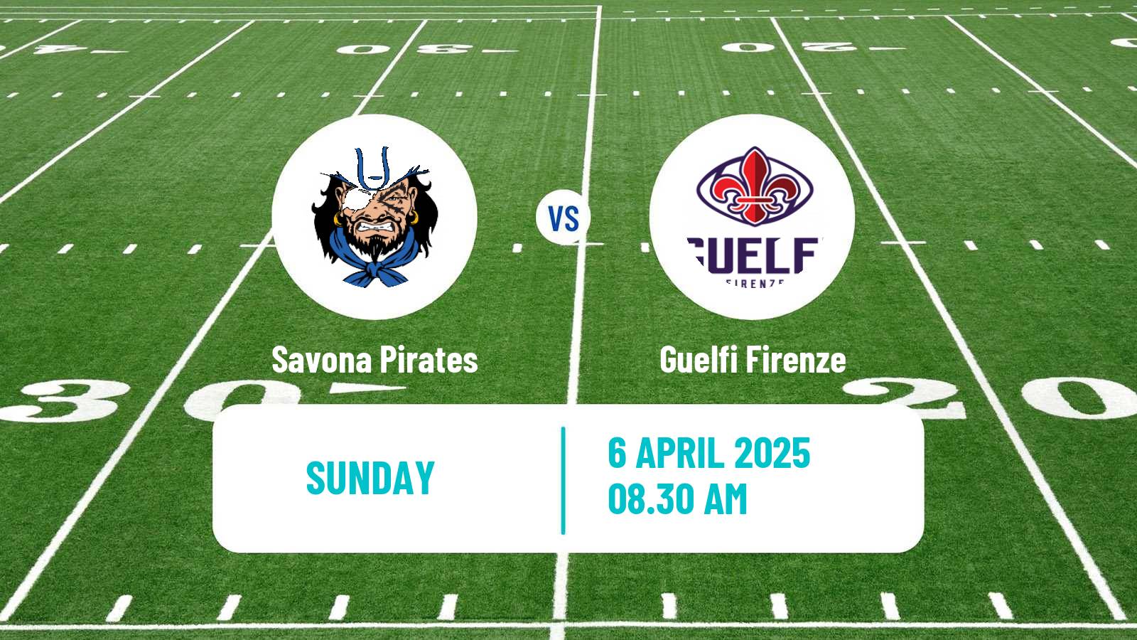 American football Italian IFL Savona Pirates - Guelfi Firenze