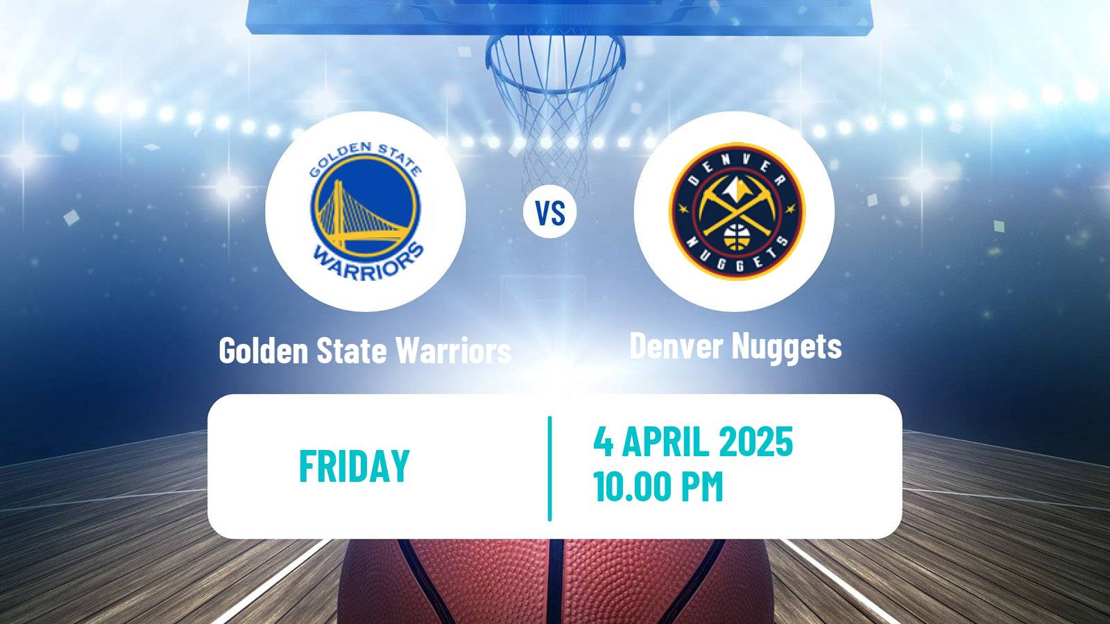 Basketball NBA Golden State Warriors - Denver Nuggets