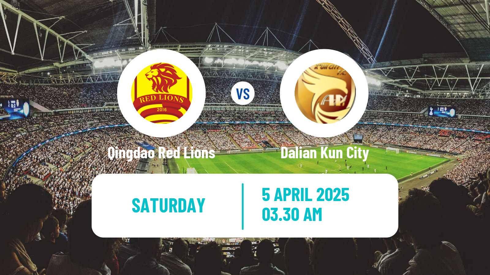 Soccer Chinese Jia League Qingdao Red Lions - Dalian Kun City
