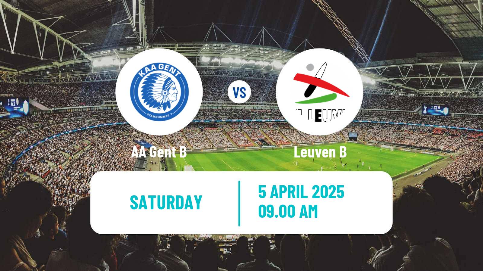 Soccer Belgian National Division 1 VV Gent B - Leuven B