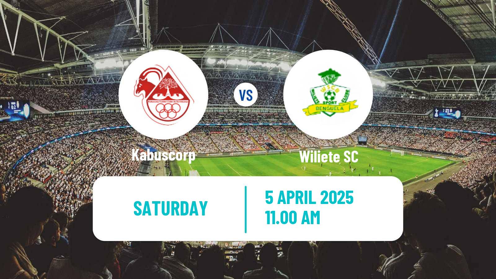 Soccer Angolan Girabola Kabuscorp - Wiliete