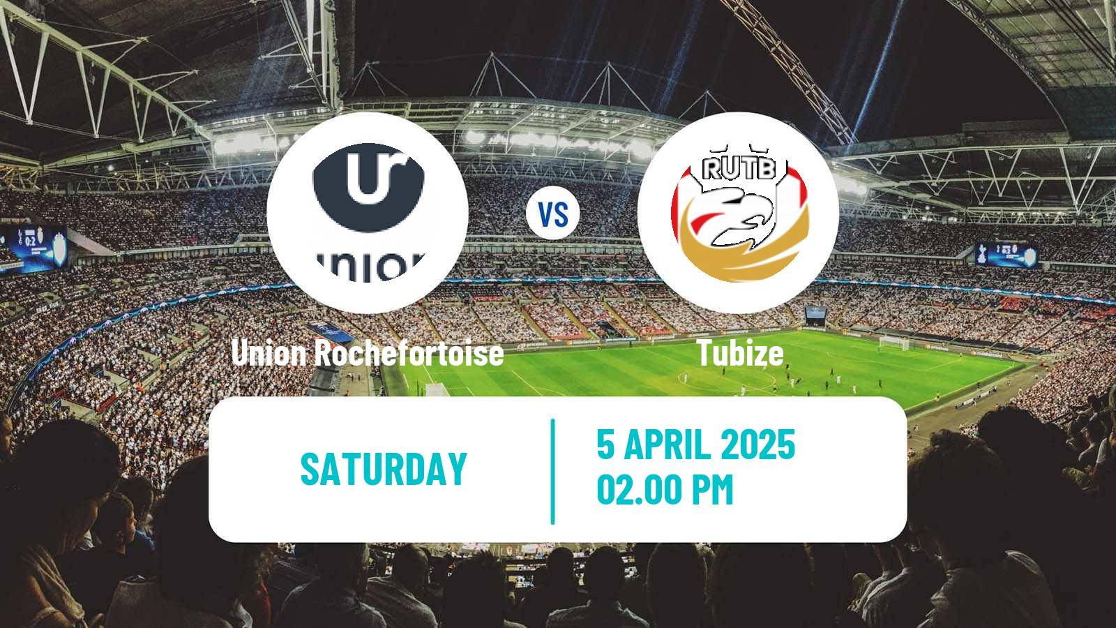 Soccer Belgian National Division 1 ACFF Union Rochefortoise - Tubize
