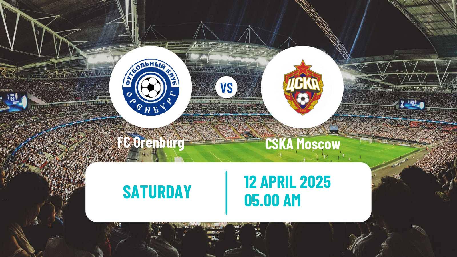 Soccer Russian Premier League Orenburg - CSKA Moscow