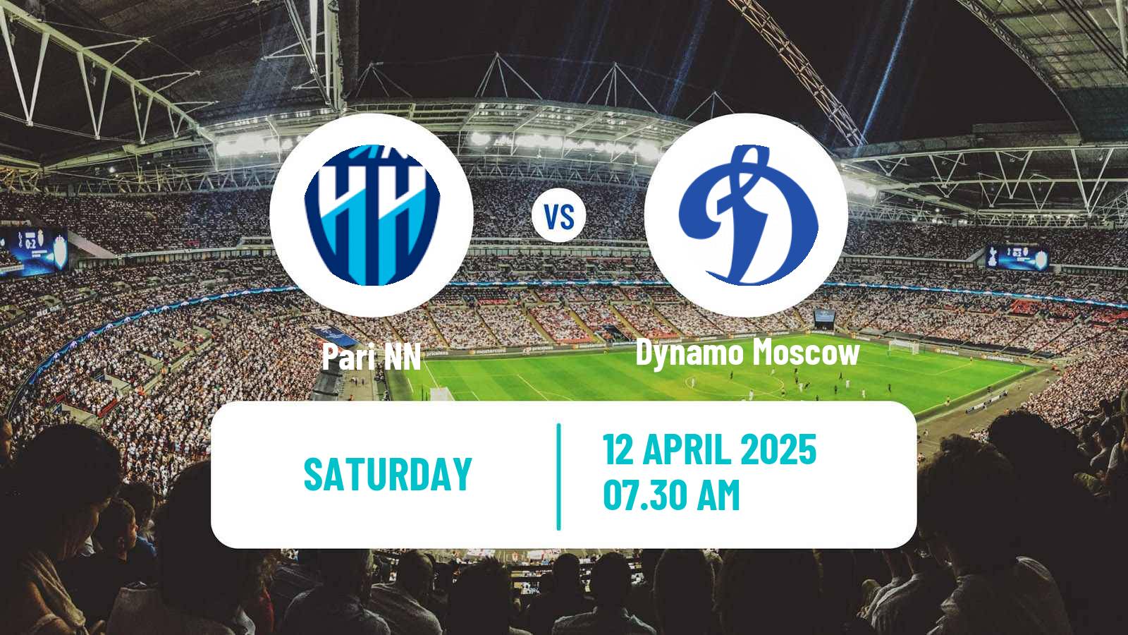 Soccer Russian Premier League Pari NN - Dynamo Moscow