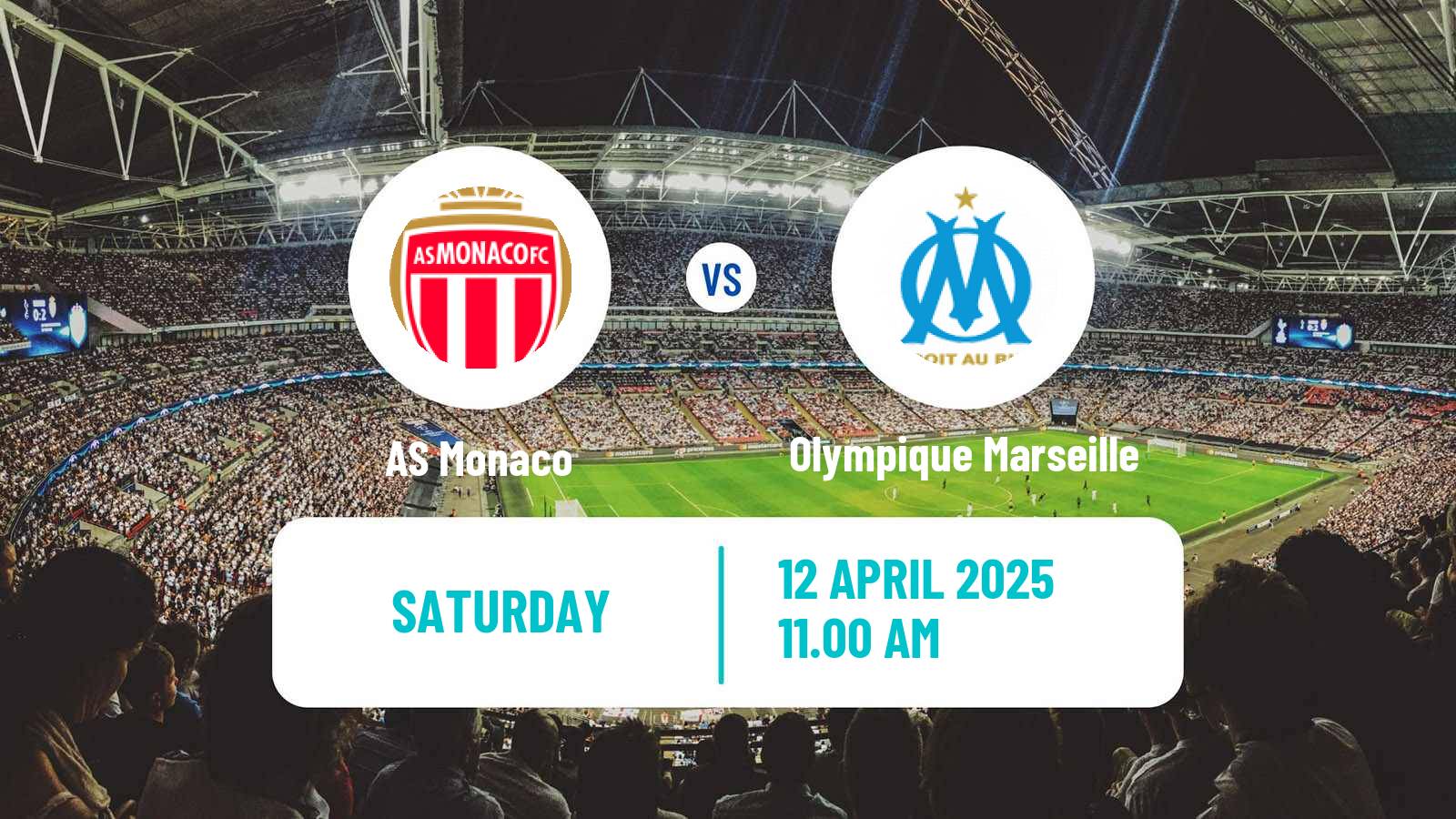 Soccer French Ligue 1 Monaco - Olympique Marseille
