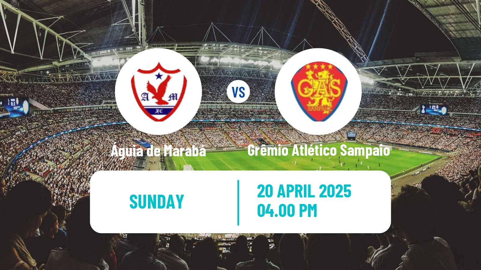 Soccer Brazilian Serie D Águia de Marabá - Grêmio Atlético Sampaio