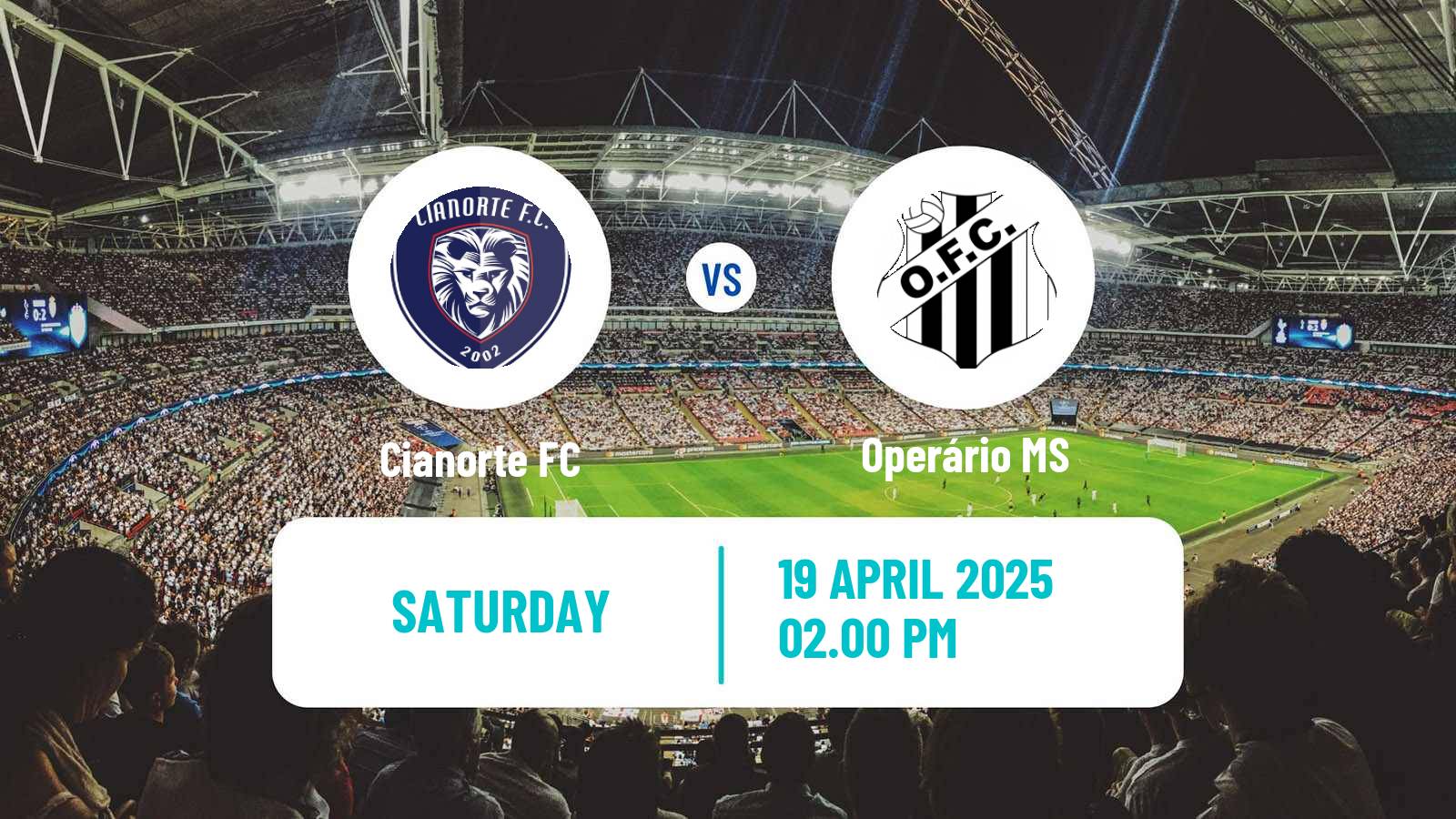 Soccer Brazilian Serie D Cianorte - Operário MS