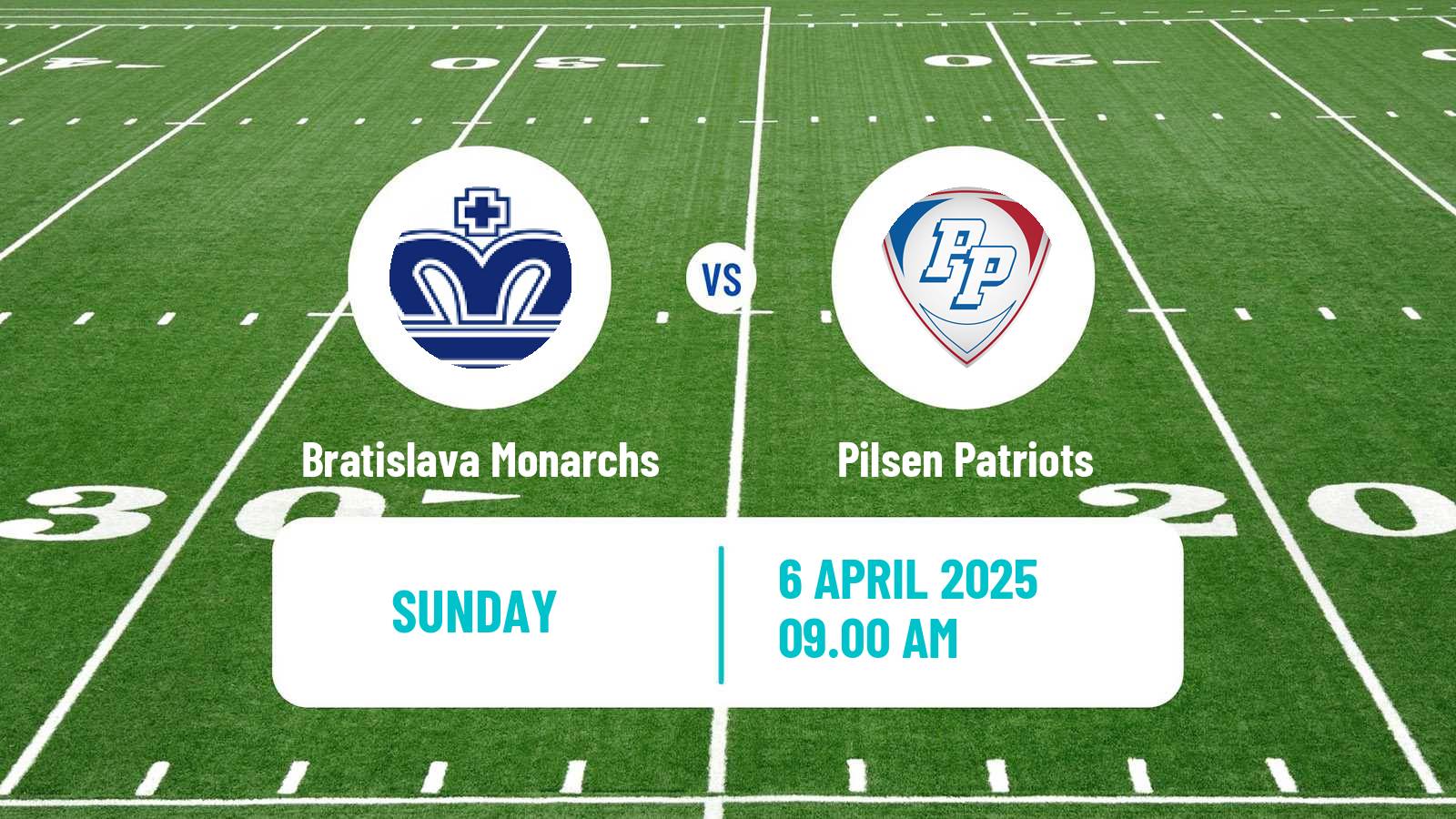 American football Czech CLAF Bratislava Monarchs - Pilsen Patriots