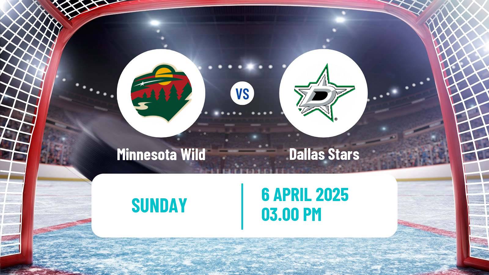 Hockey NHL Minnesota Wild - Dallas Stars