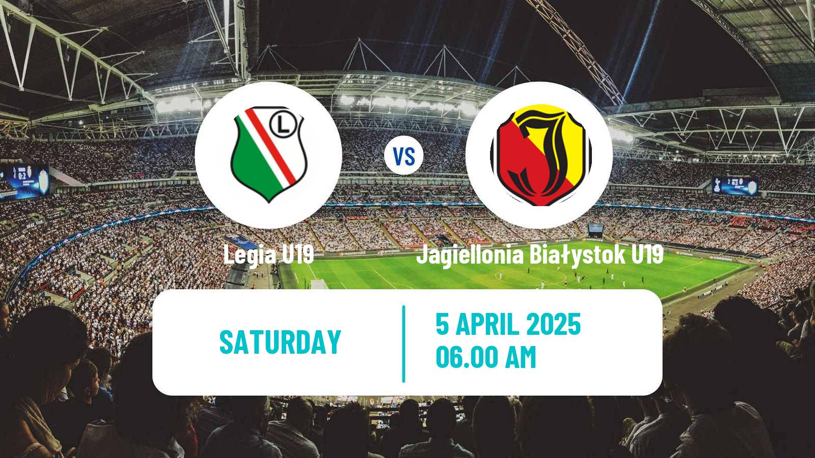 Soccer Polish Central Youth League Legia U19 - Jagiellonia Białystok U19