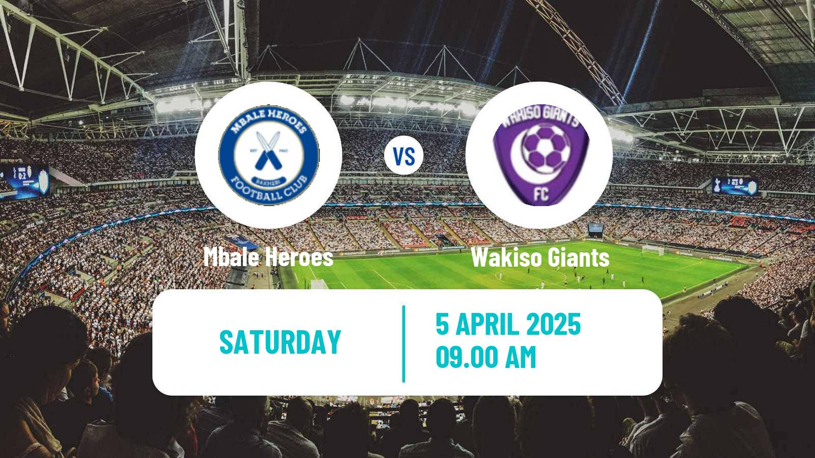 Soccer Ugandan Super League Mbale Heroes - Wakiso Giants