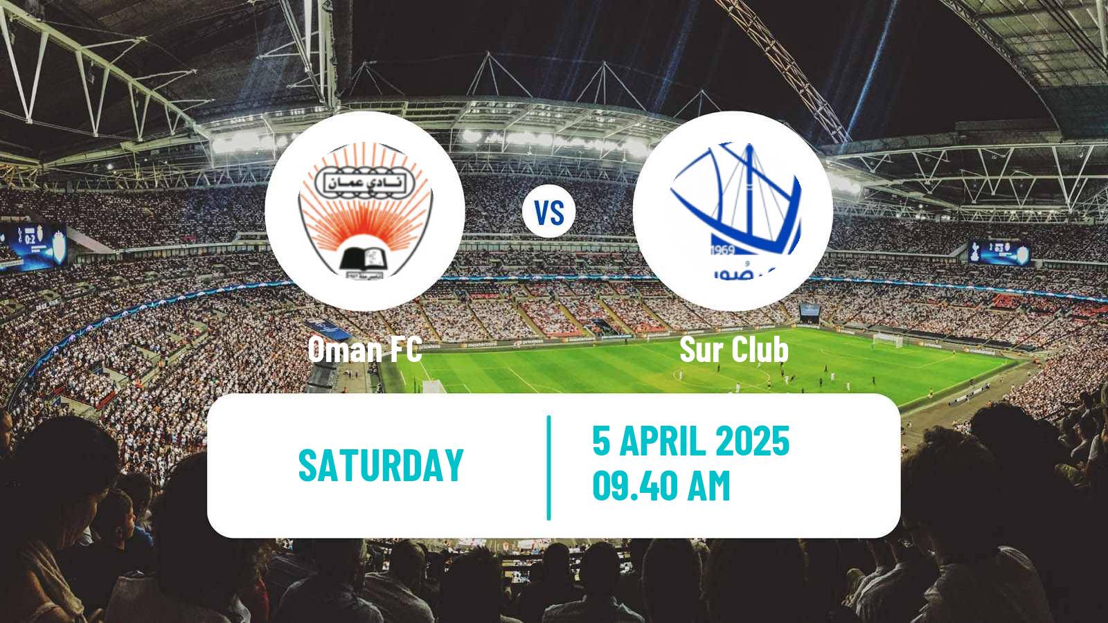 Soccer Omani League Oman FC - Sur Club