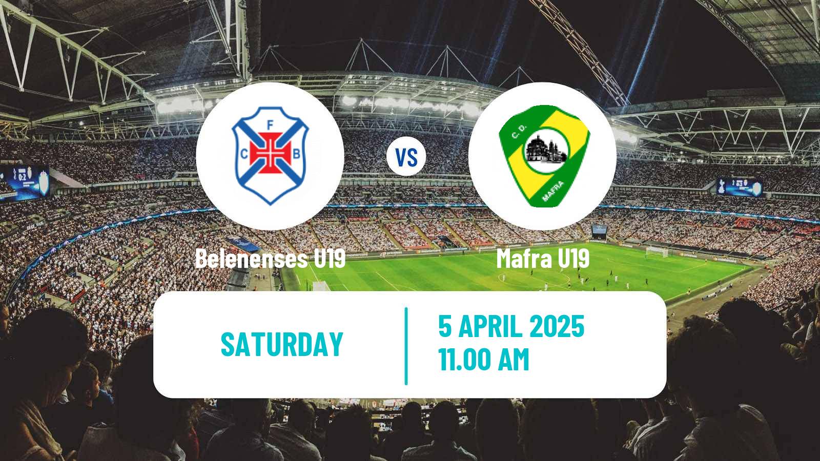 Soccer Portuguese Campeonato Nacional U19 Belenenses U19 - Mafra U19