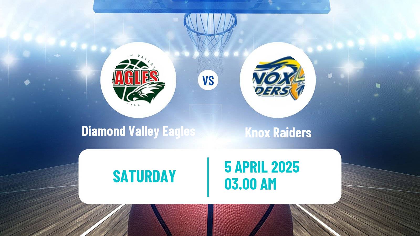 Basketball Australian NBL1 South Women Diamond Valley Eagles - Knox Raiders