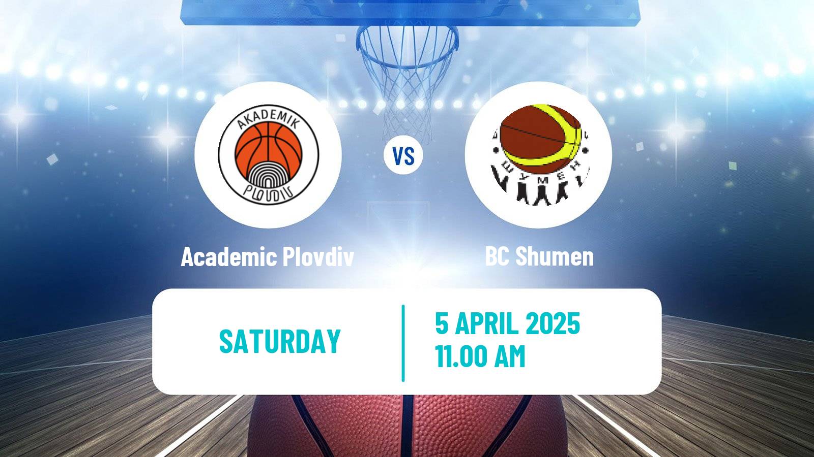 Basketball Bulgarian NBL Academic Plovdiv - Shumen