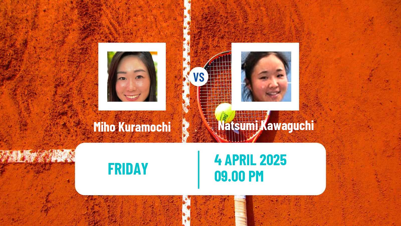 Tennis ITF W15 Kashiwa Women Miho Kuramochi - Natsumi Kawaguchi