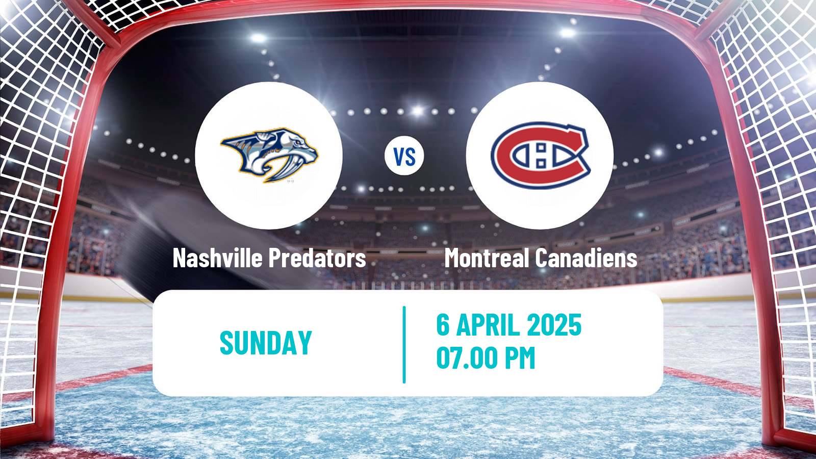 Hockey NHL Nashville Predators - Montreal Canadiens