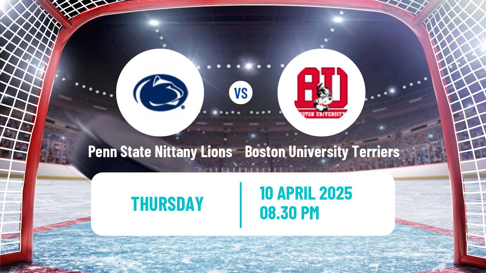 Hockey NCAA Hockey Penn State Nittany Lions - Boston University Terriers