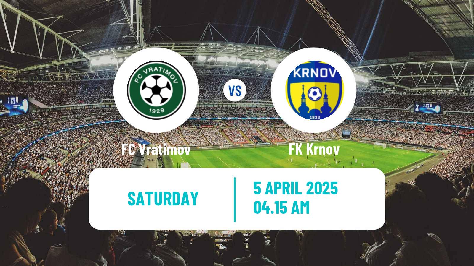 Soccer Czech Division F Vratimov - Krnov