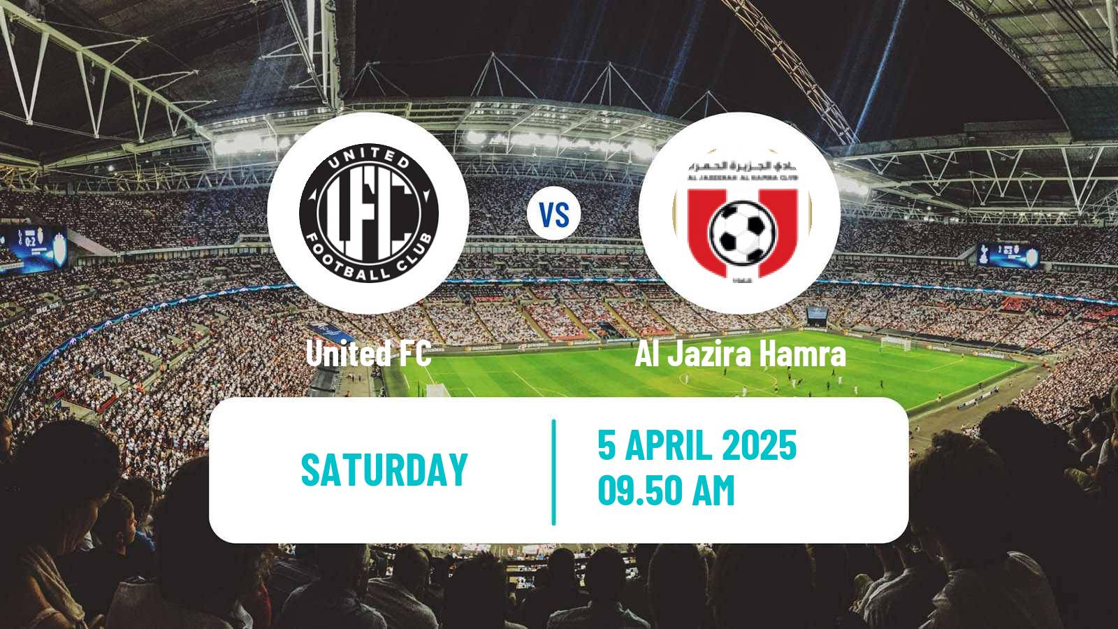 Soccer UAE Division 1 United FC - Al Jazira Hamra