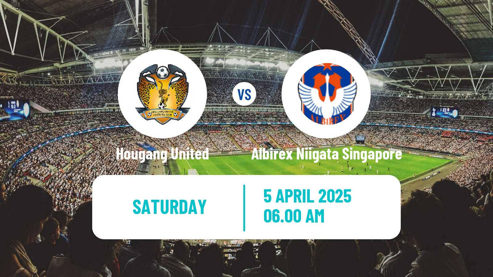 Football Singapore Premier League Hougang United - Albirex Niigata Singapore