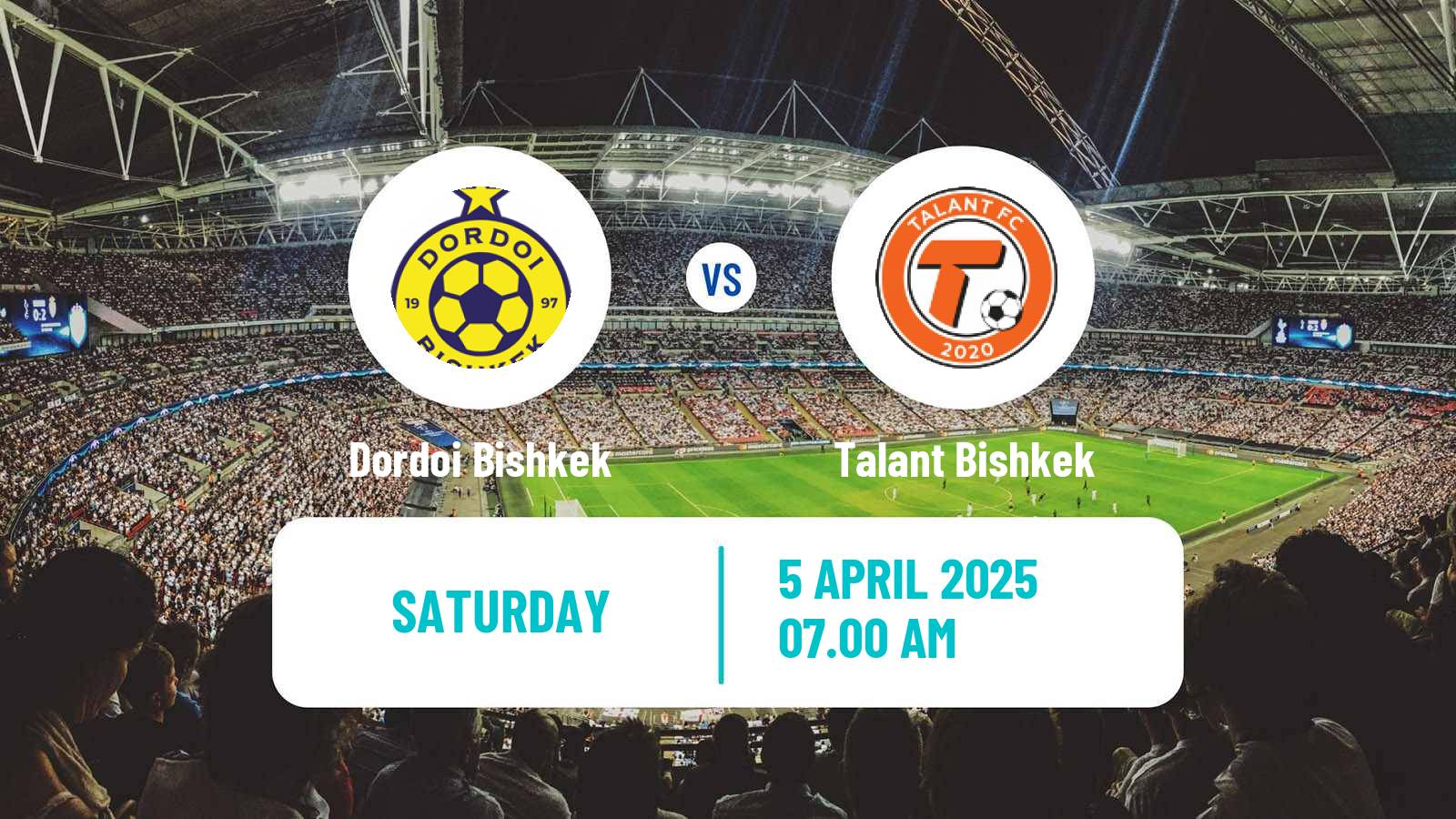 Soccer Kyrgyzstan Premier Liga Dordoi Bishkek - Talant Bishkek