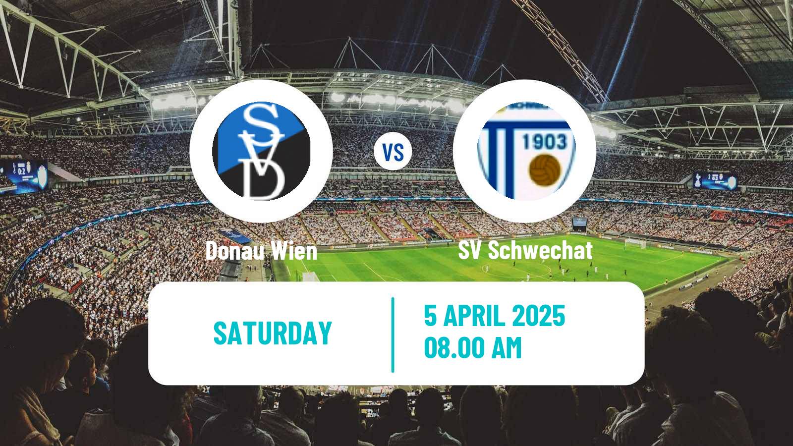 Soccer Austrian Landesliga Wien Donau Wien - Schwechat