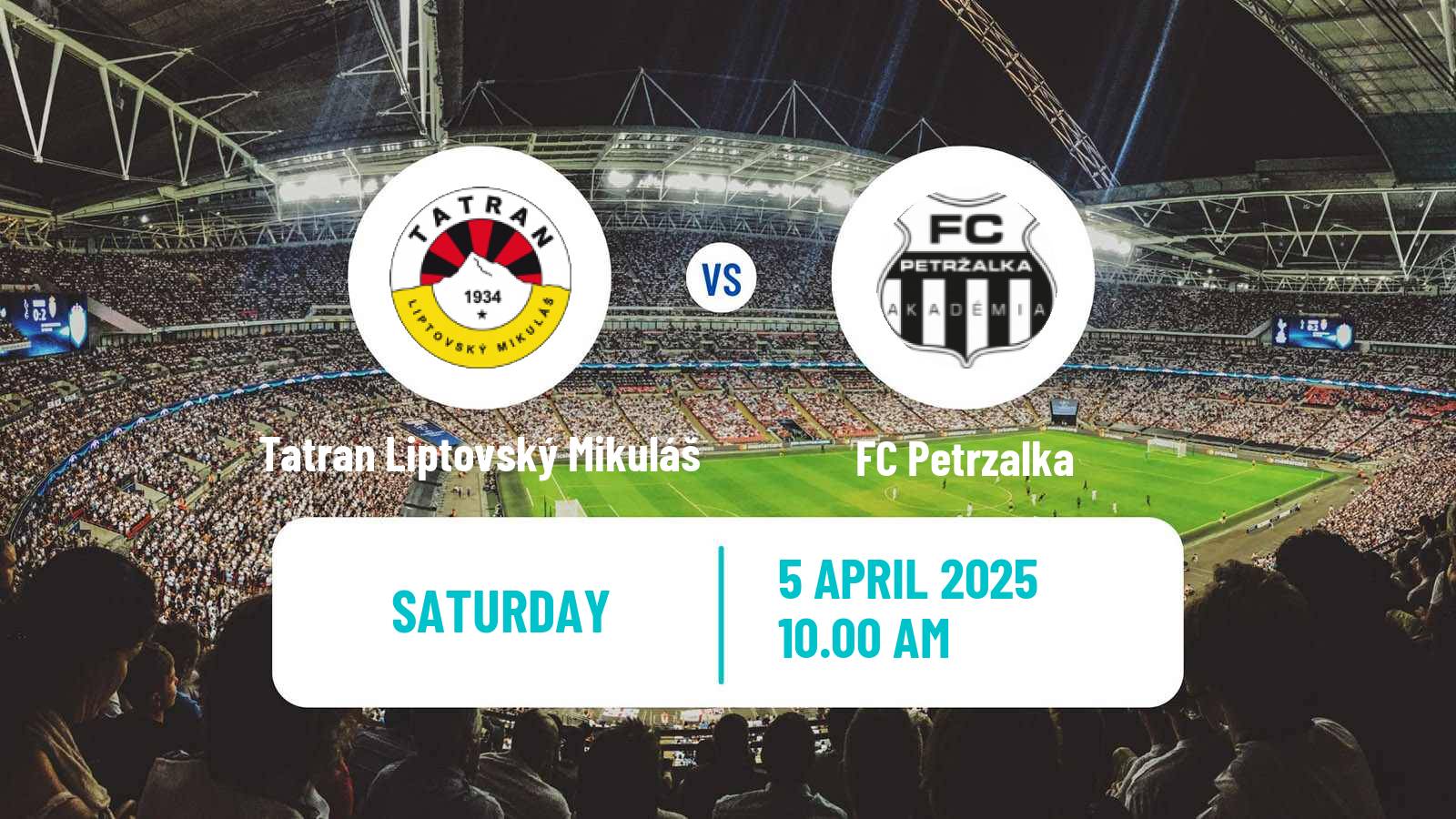 Soccer Slovak 2 Liga Tatran Liptovský Mikuláš - Petrzalka