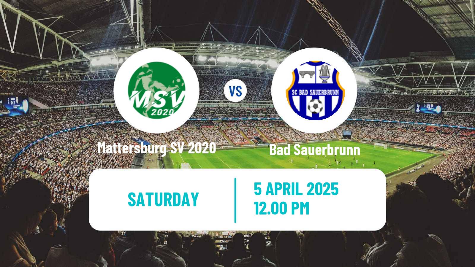 Soccer Austrian Landesliga Burgenland Mattersburg SV 2020 - Bad Sauerbrunn