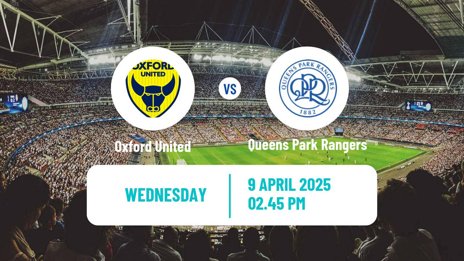 Soccer English League Championship Oxford United - Queens Park Rangers