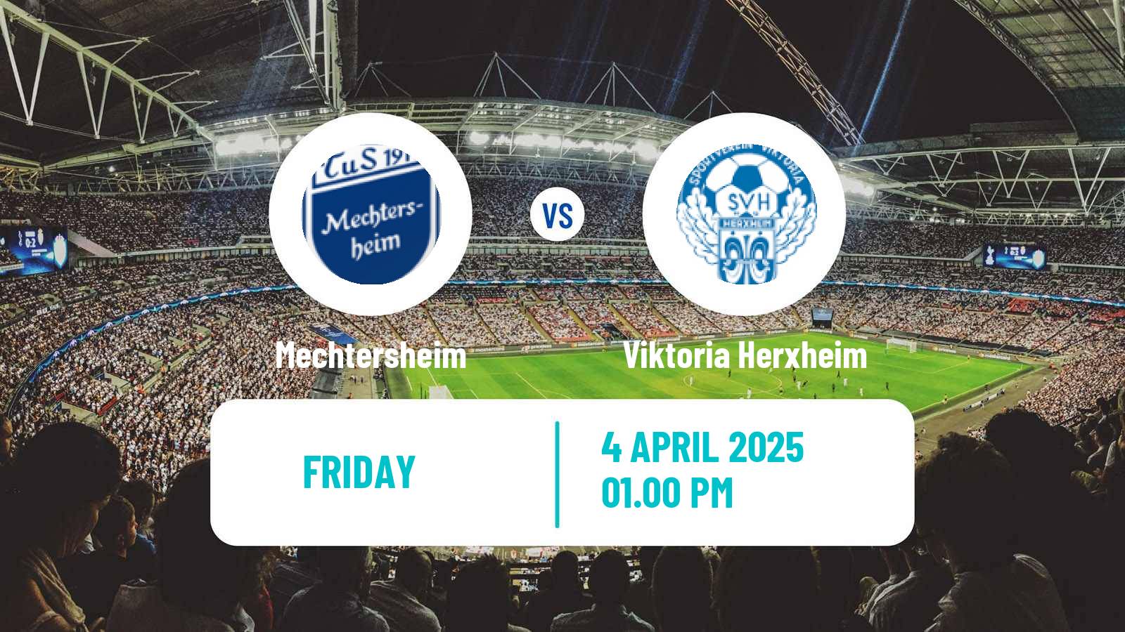 Soccer German Oberliga Rheinland-Pfalz/Saar Mechtersheim - Viktoria Herxheim
