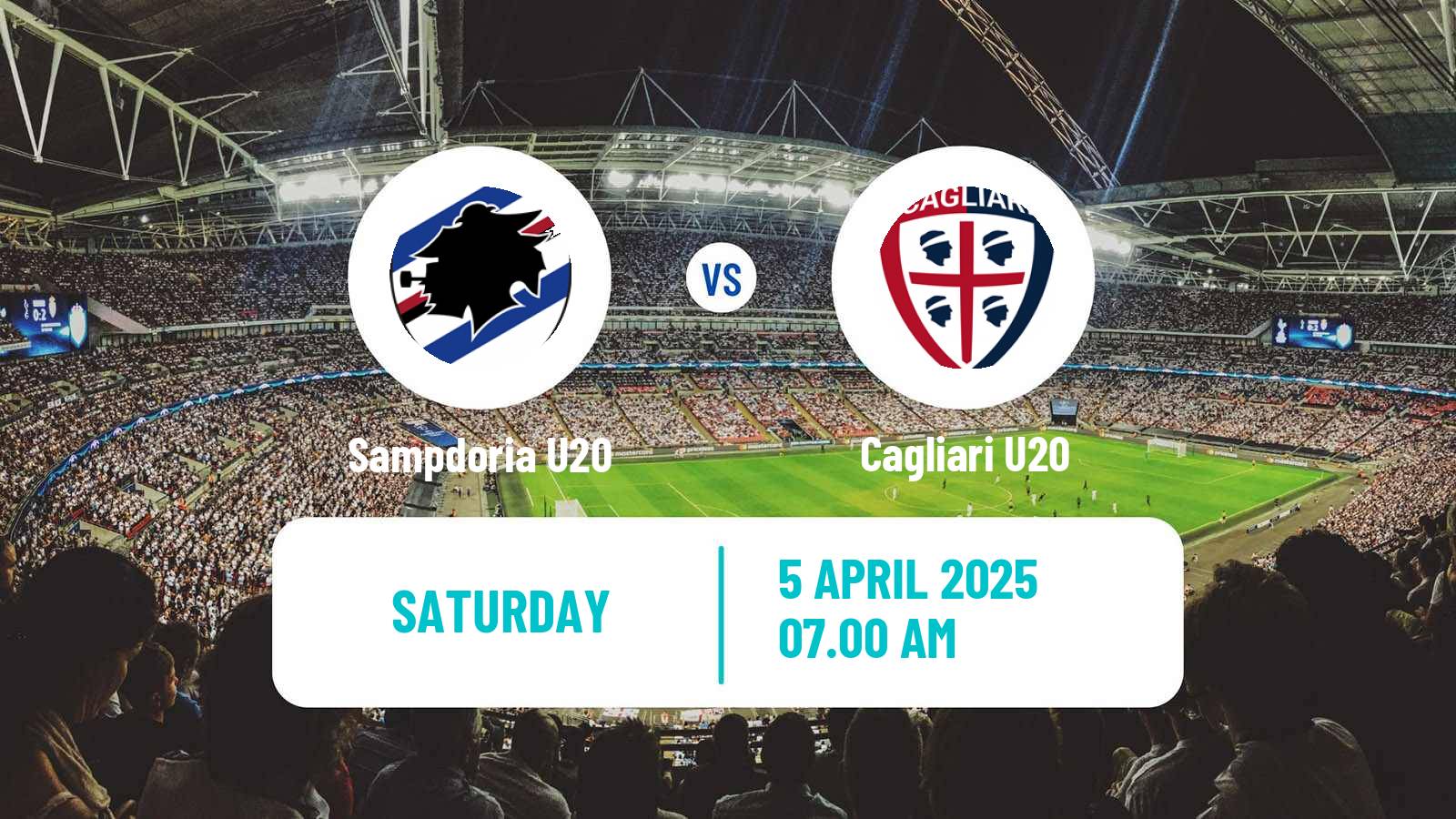 Soccer Italian Primavera 1 Sampdoria U20 - Cagliari U20
