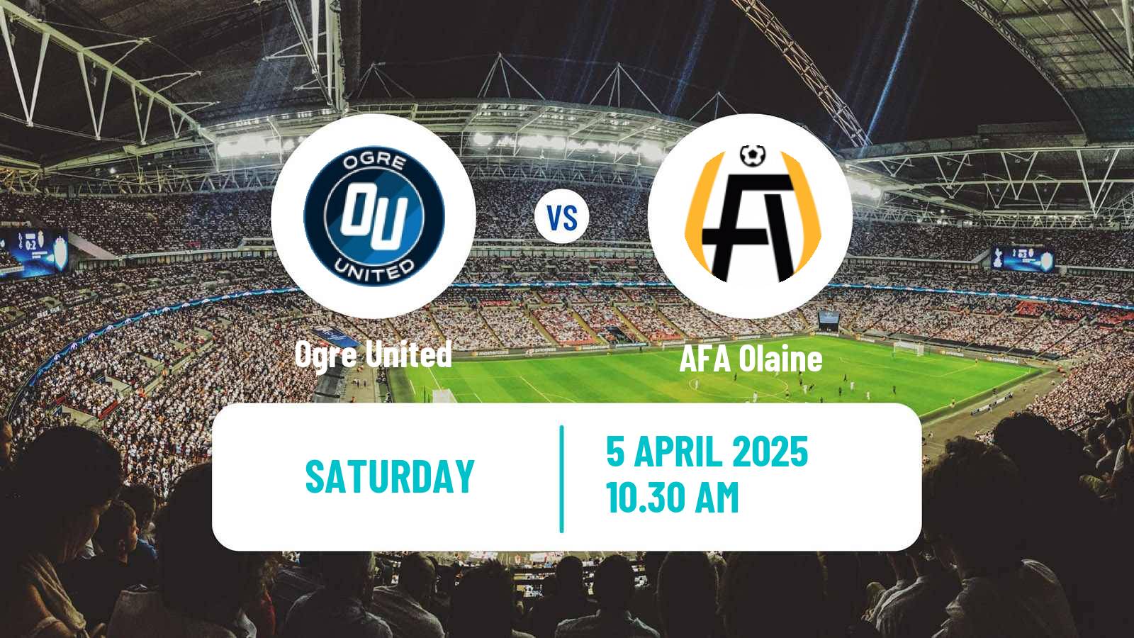 Soccer Latvian 1 Liga Ogre United - Olaine