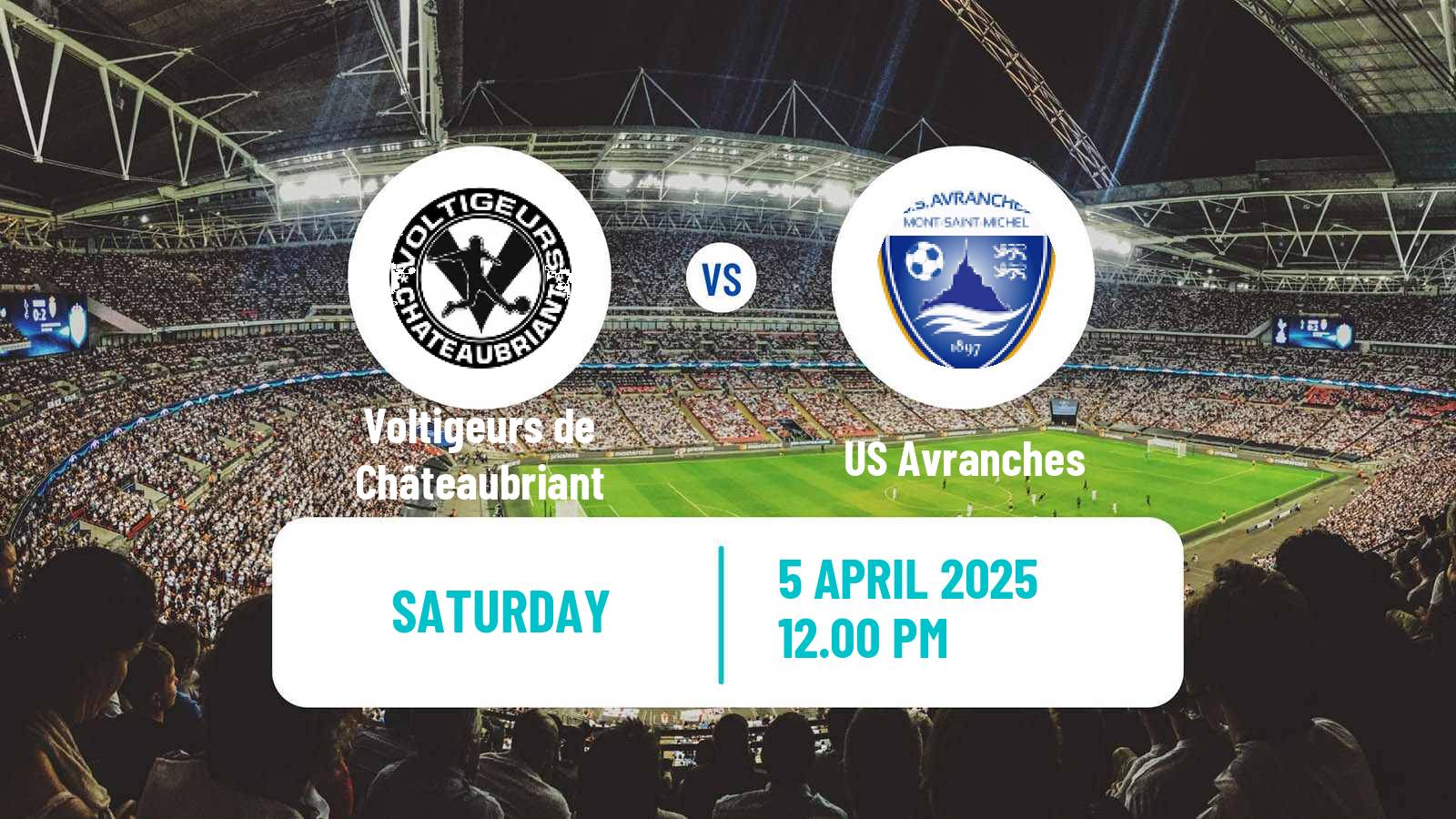 Soccer French National 2 - Group B Voltigeurs de Châteaubriant - Avranches