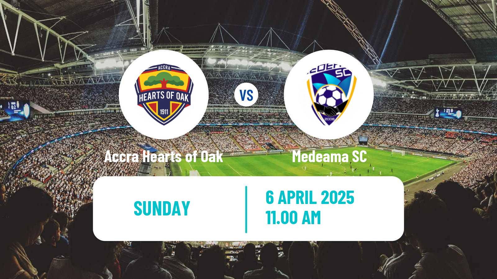 Soccer Ghanaian Premier League Accra Hearts of Oak - Medeama