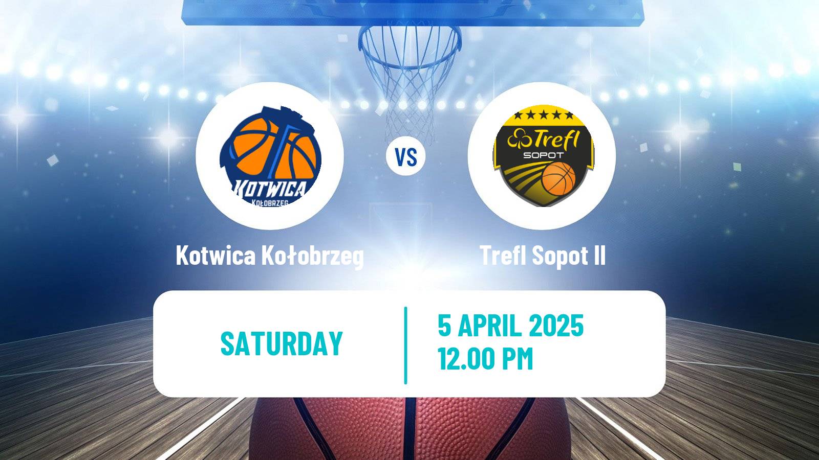 Basketball Polish 1 Liga Basketball Kotwica Kołobrzeg - Trefl Sopot II
