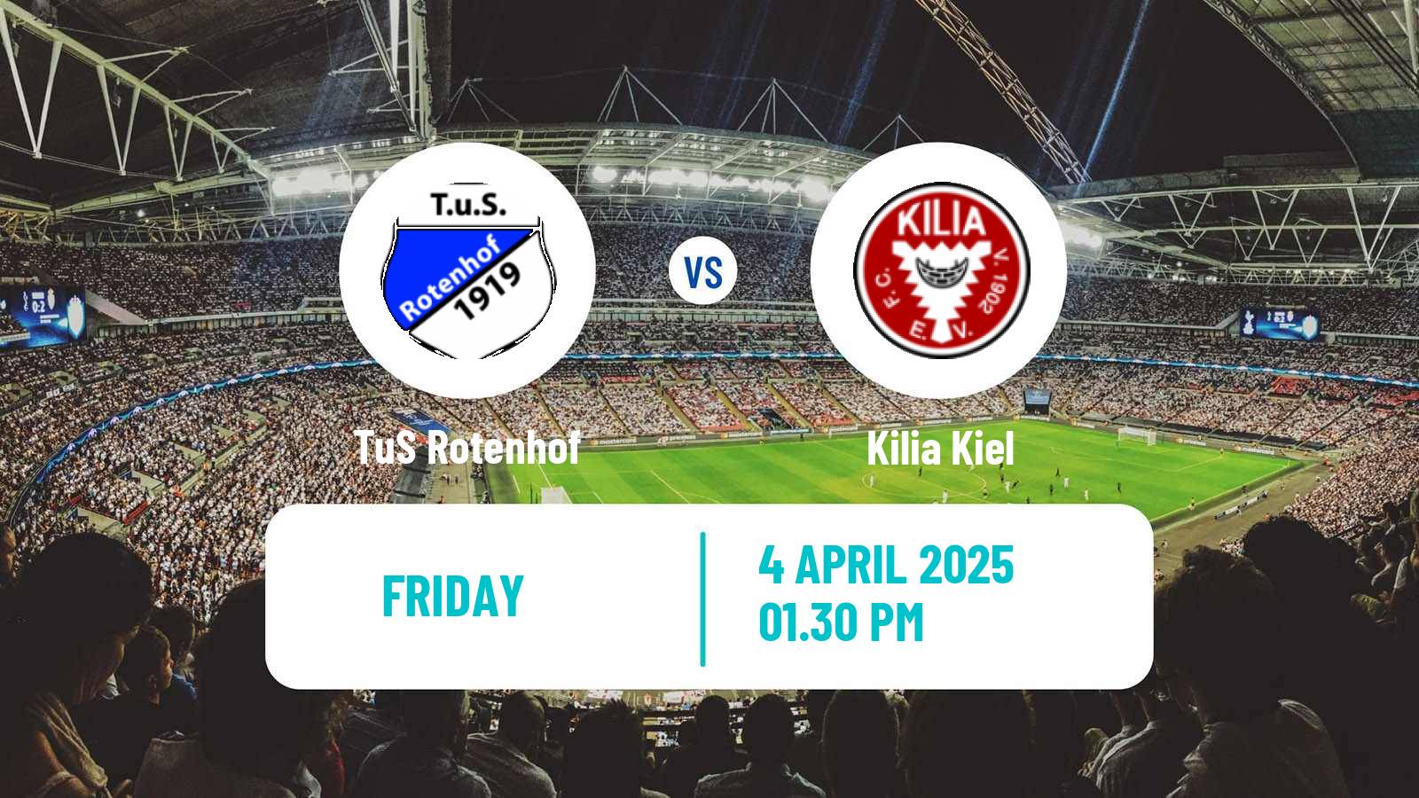 Soccer German Oberliga Schleswig-Holstein Rotenhof - Kilia Kiel