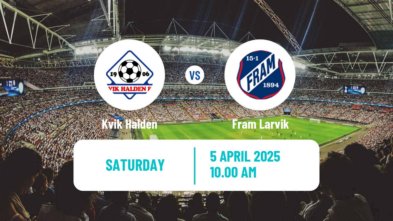 Soccer Norwegian Division 3 - Group 6 Kvik Halden - Fram Larvik