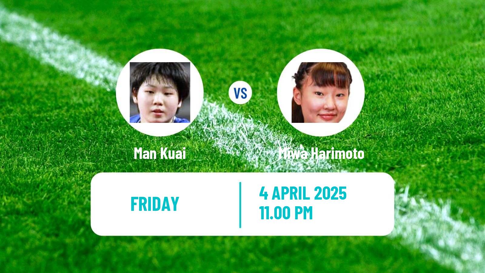 Table tennis Wtt Champions Incheon Women Man Kuai - Miwa Harimoto