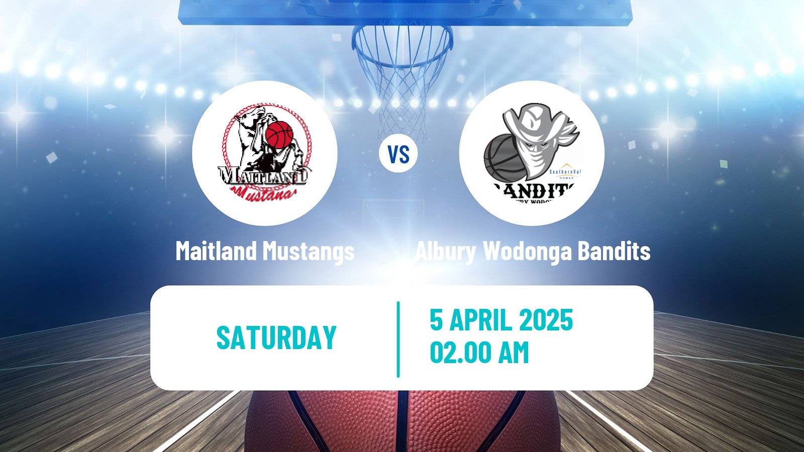 Basketball Australian NBL1 East Women Maitland Mustangs - Albury Wodonga Bandits