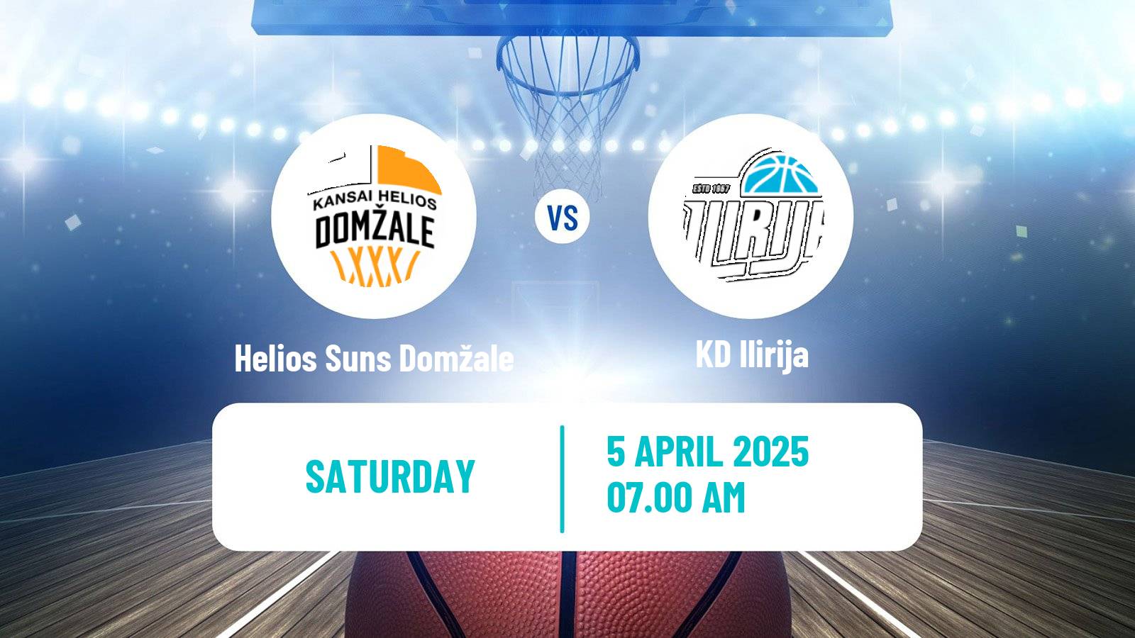 Basketball Slovenian Liga Basketball Helios Suns Domžale - Ilirija