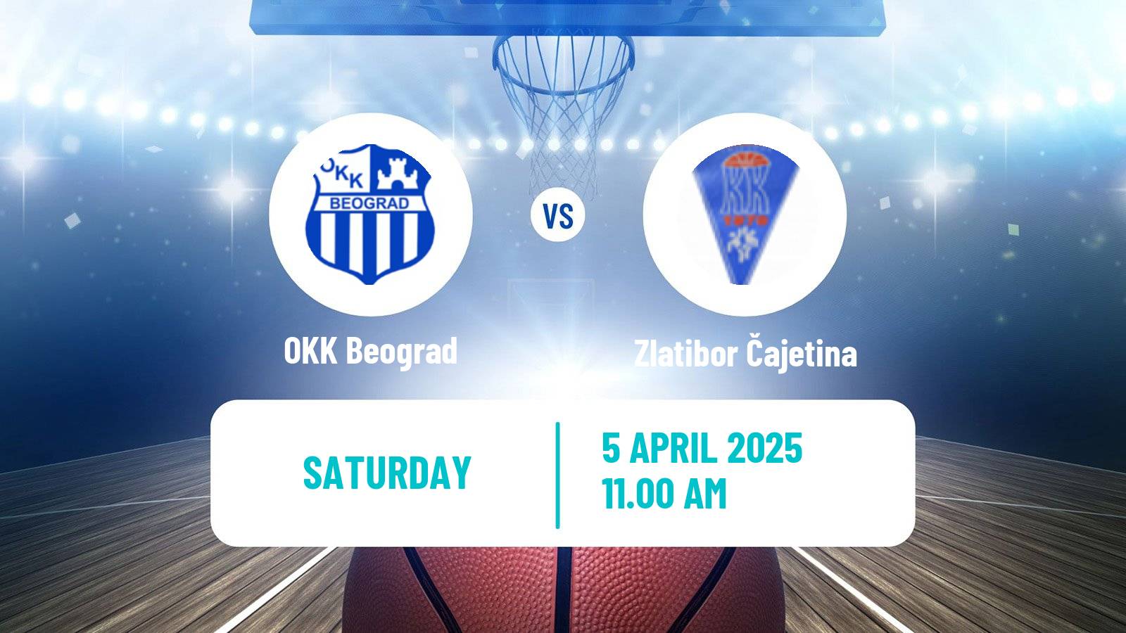Basketball Serbian First League Basketball OKK Beograd - Zlatibor Čajetina