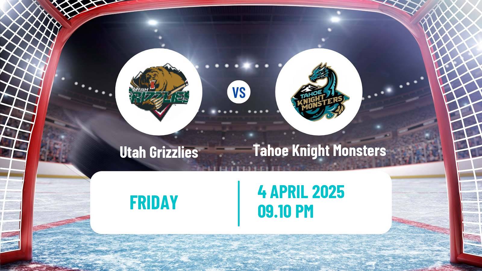Hockey ECHL Utah Grizzlies - Tahoe Knight Monsters
