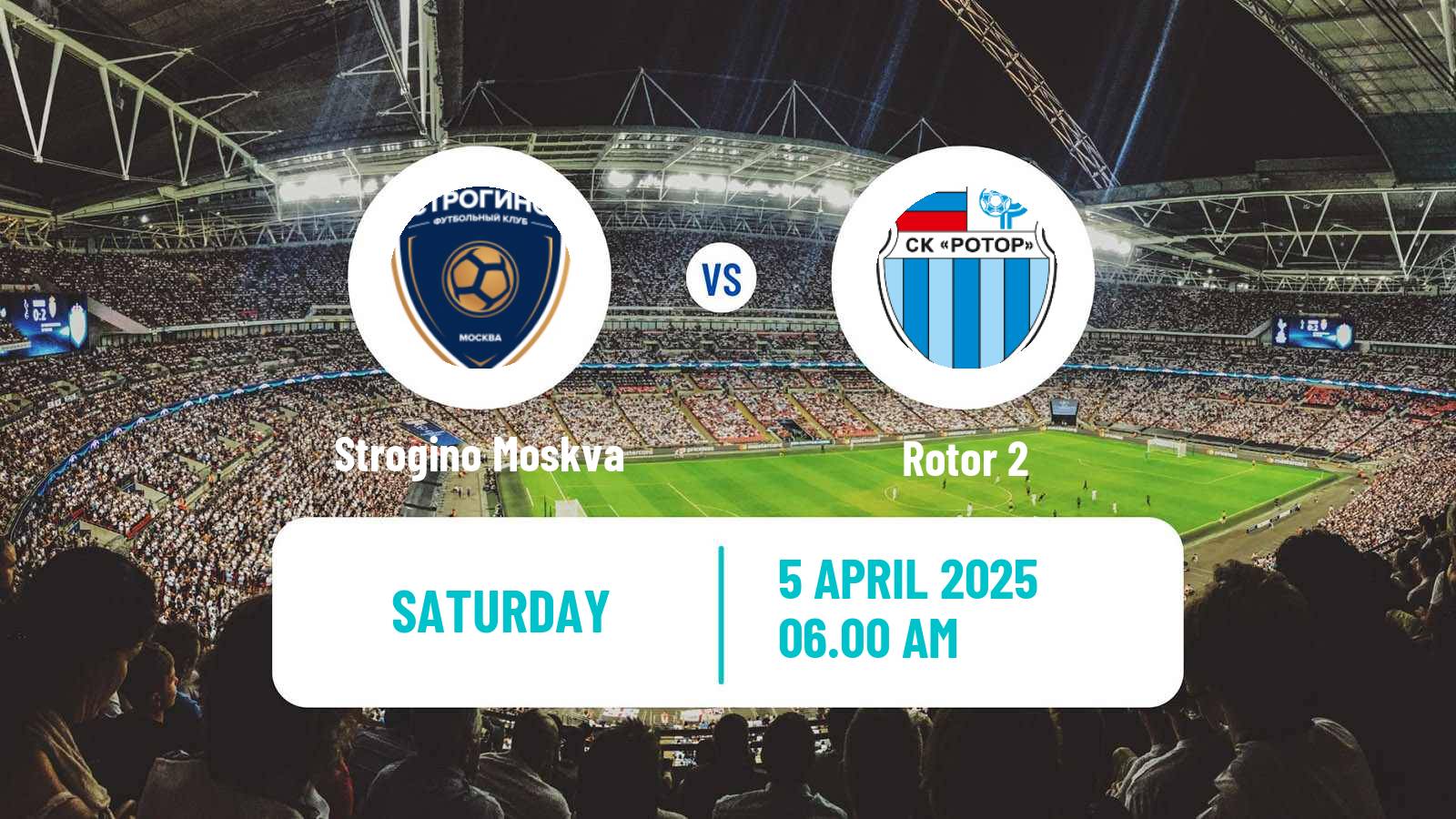 Football FNL 2 Division B Group 3 Strogino Moskva - Rotor 2