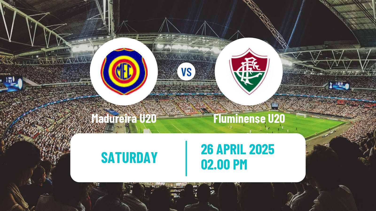 Soccer Brazilian Copa Rio U20 Madureira U20 - Fluminense U20
