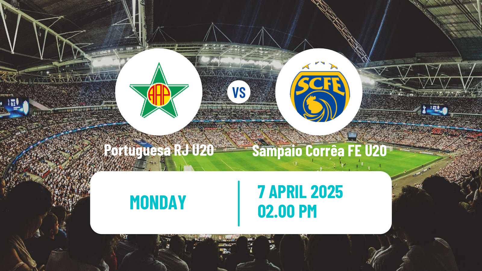Soccer Brazilian Copa Rio U20 Portuguesa RJ U20 - Sampaio Corrêa FE U20