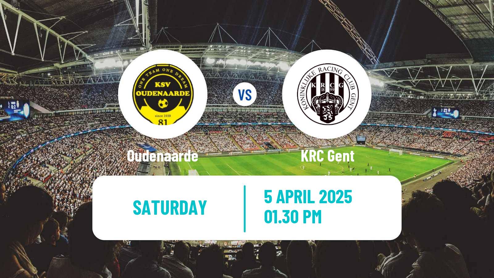 Football Belgian Second Amateur Division Group A Oudenaarde - KRC Gent